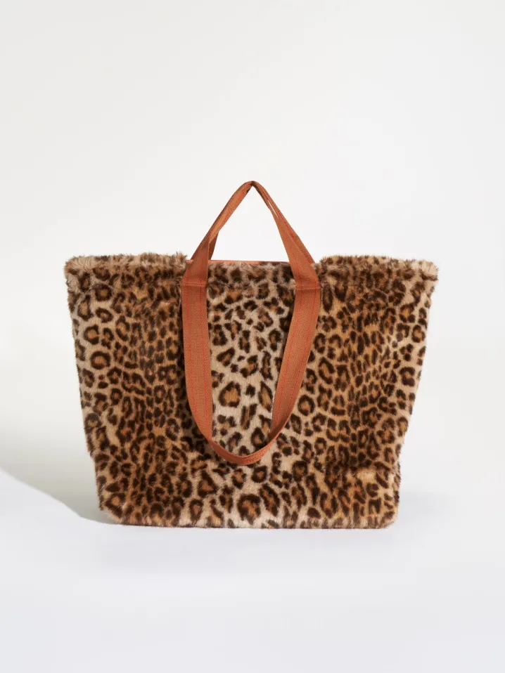 SHOPPER ECO FUR LEOPARD PRINT