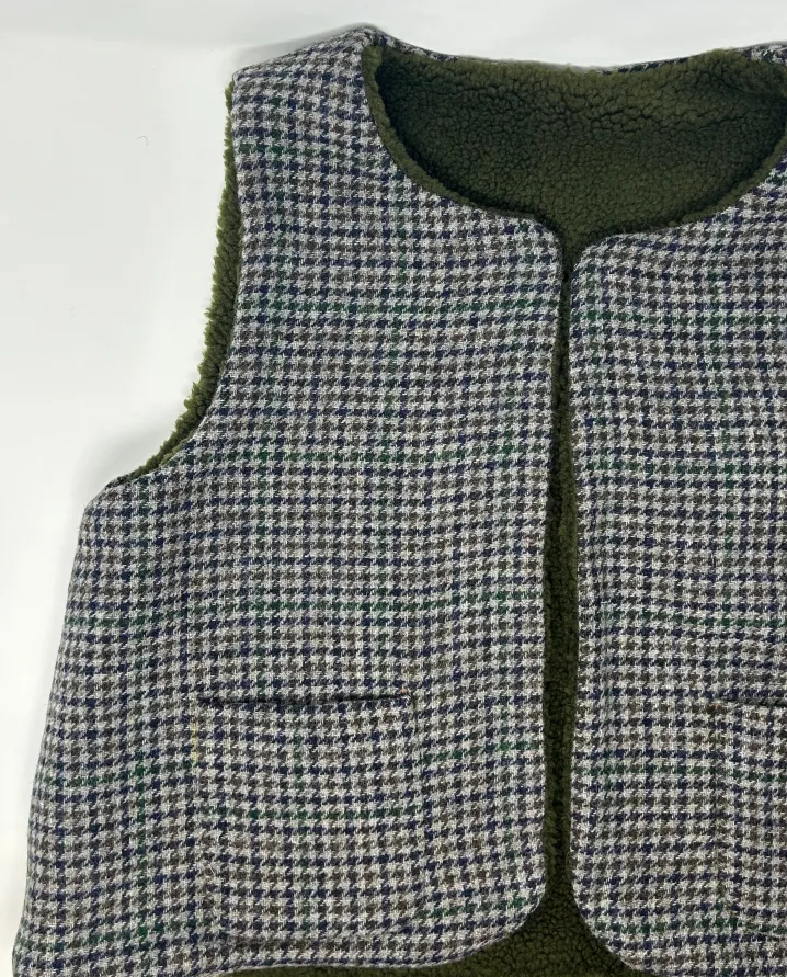 SMANICATO “DEL CAMALLO” REVERSIBILE HARRIS TWEED/ORSETTO
