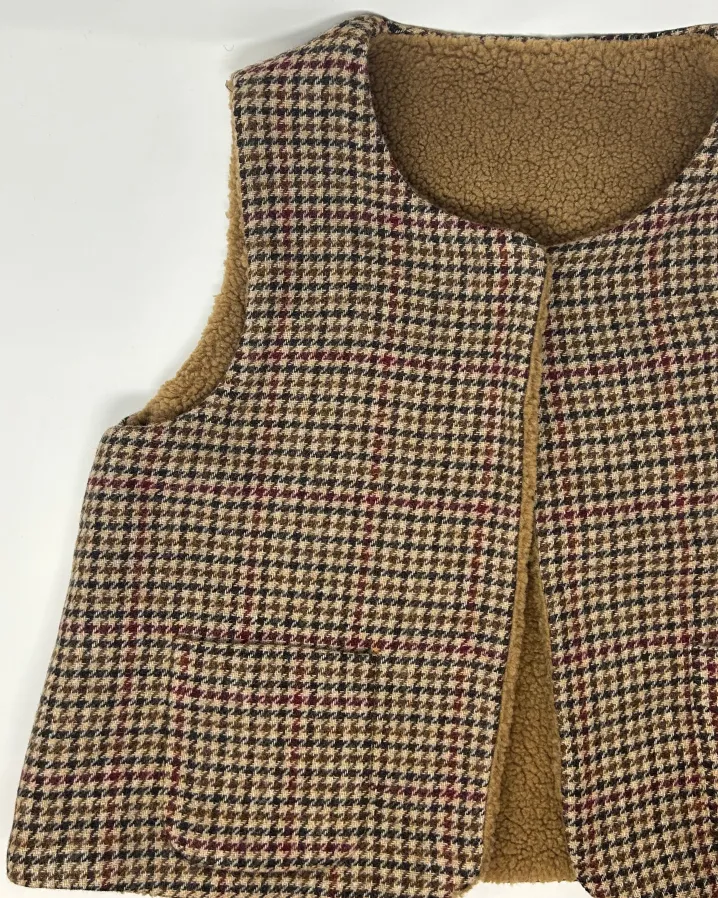 SMANICATO “DEL CAMALLO” REVERSIBILE HARRIS TWEED/ORSETTO