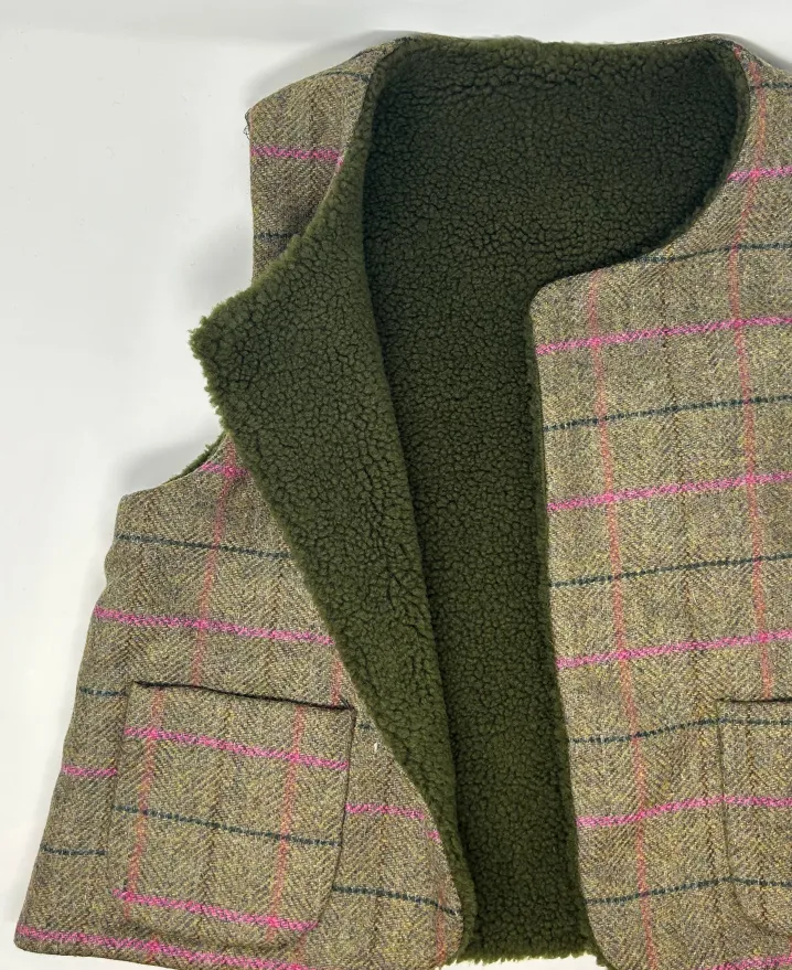 SMANICATO “DEL CAMALLO” REVERSIBILE HARRIS TWEED/ORSETTO