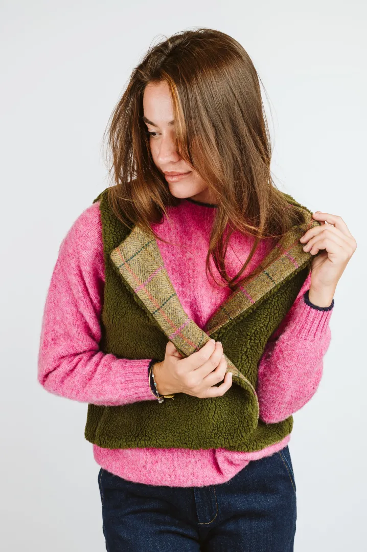 SMANICATO “DEL CAMALLO” REVERSIBILE HARRIS TWEED/ORSETTO