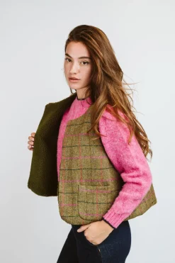 SMANICATO “DEL CAMALLO” REVERSIBILE HARRIS TWEED/ORSETTO