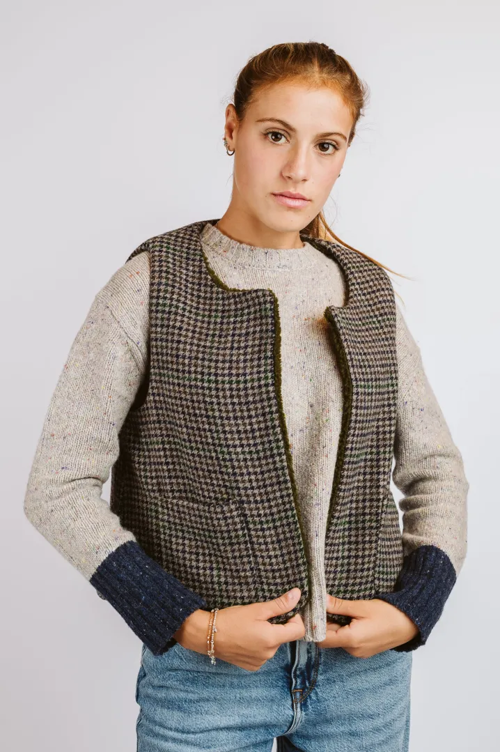SMANICATO “DEL CAMALLO” REVERSIBILE HARRIS TWEED/ORSETTO