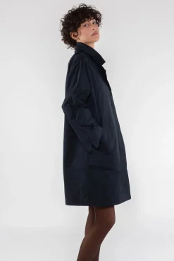 TRENCH NYLON MEMORY BLU NOTTE OOFWEAR