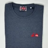 T-SHIRT "VESPA BANDIERA GENOVA" BLU MELANGE