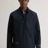 WINDSTOPPER SHIRT JACKET MELTO BLUE WOOLRICH