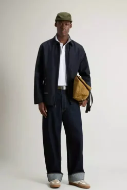 WINDSTOPPER SHIRT JACKET MELTO BLUE WOOLRICH
