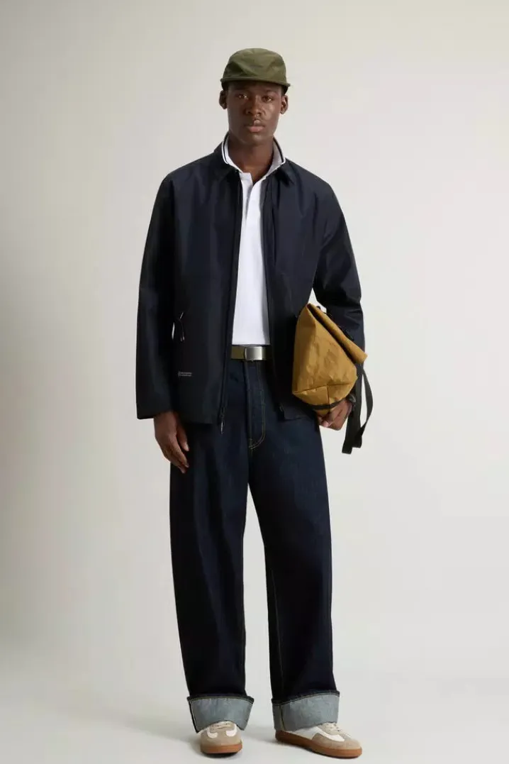 WINDSTOPPER SHIRT JACKET MELTO BLUE WOOLRICH