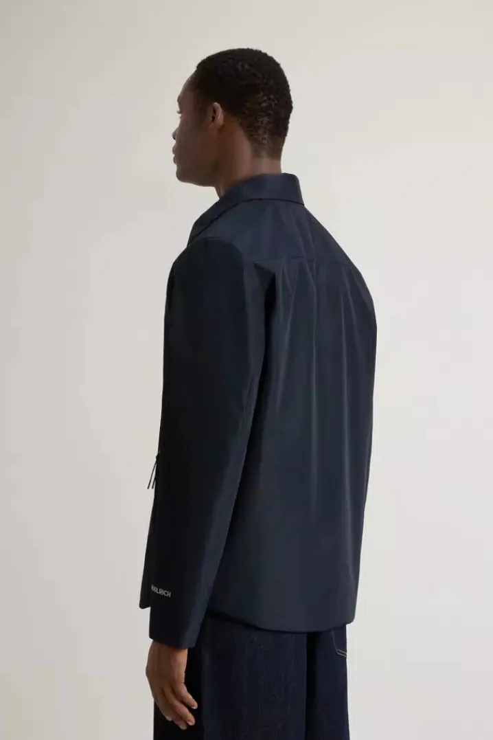 WINDSTOPPER SHIRT JACKET MELTO BLUE WOOLRICH
