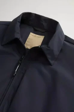 WINDSTOPPER SHIRT JACKET MELTO BLUE WOOLRICH
