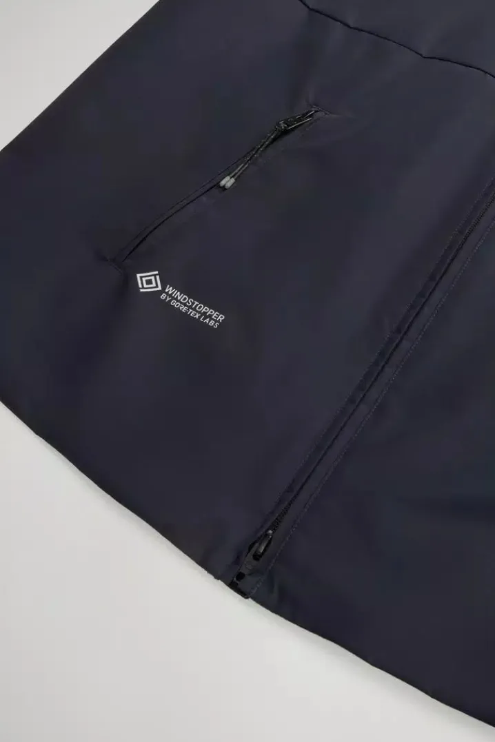 WINDSTOPPER SHIRT JACKET MELTO BLUE WOOLRICH