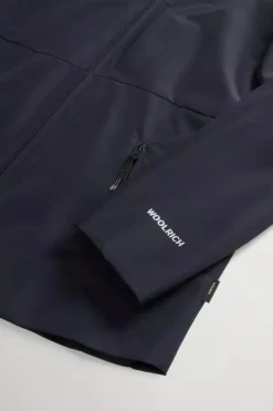 WINDSTOPPER SHIRT JACKET MELTO BLUE WOOLRICH