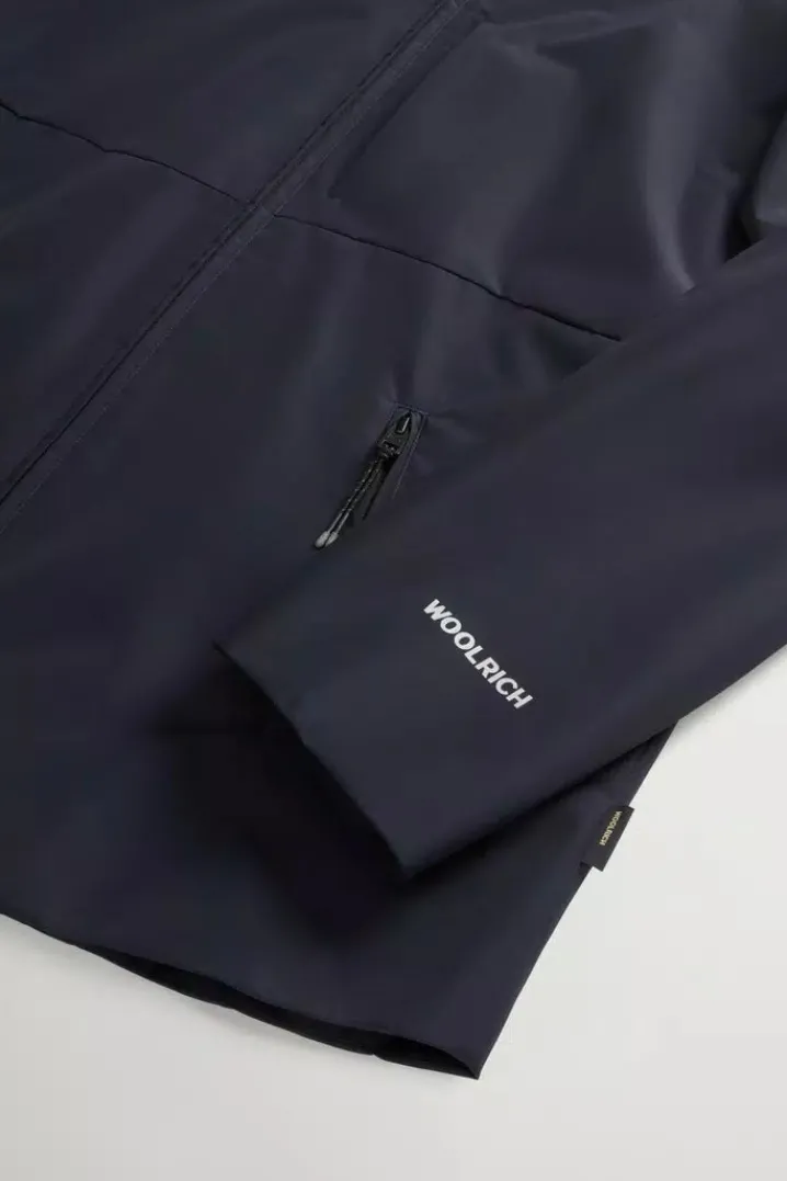 WINDSTOPPER SHIRT JACKET MELTO BLUE WOOLRICH