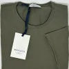 WOOL & CO T-SHIRT GIROCOLLO ROTOLINO MILITARE
